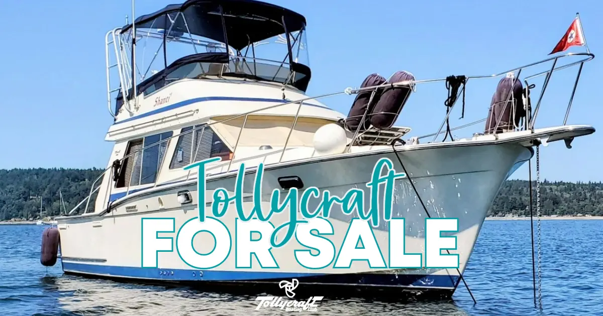 1989 Tollycraft 34 For Sale with Diesels Tollyclub Boating Club